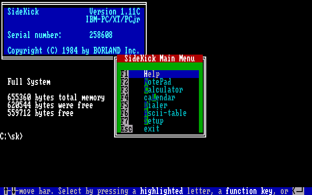 Sidekick 1.11 - Startup